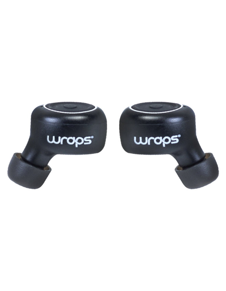 wraps tws wireless earbuds black